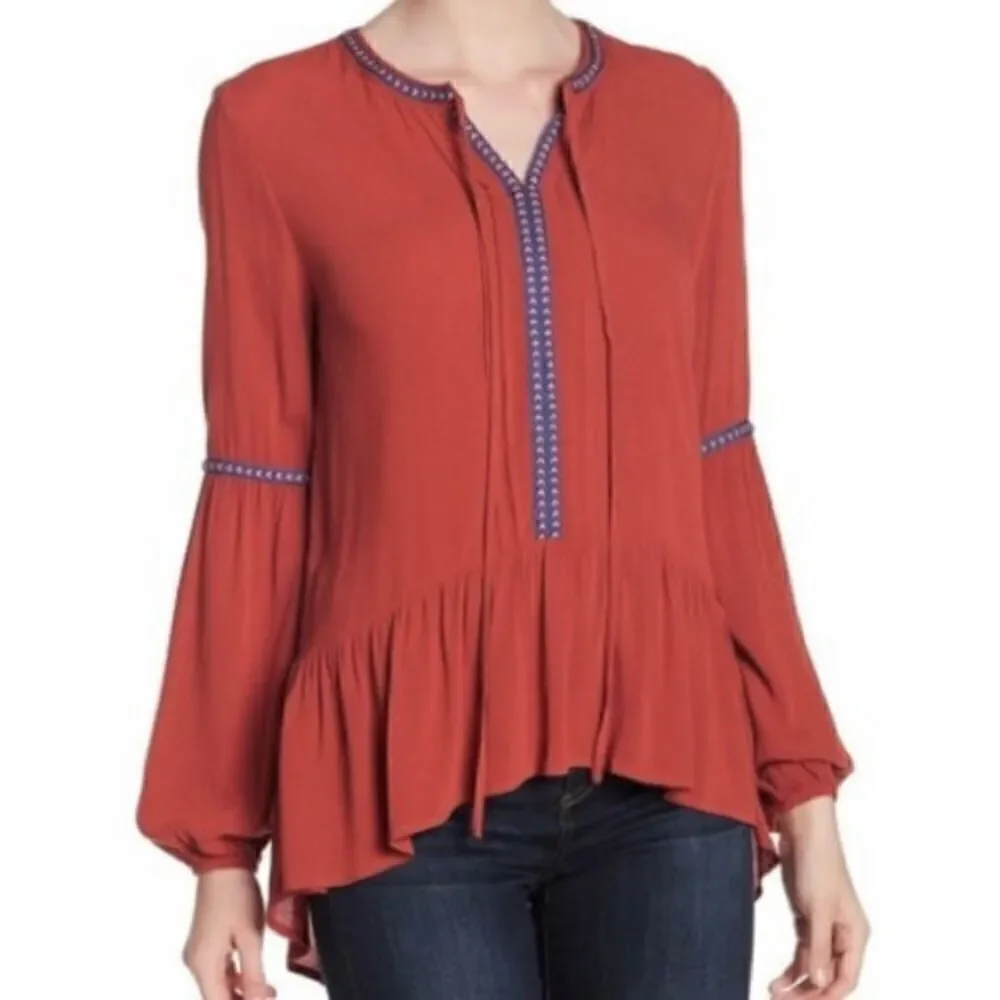 Ro & De Rust Peasant Tunic Boho Blouse XS